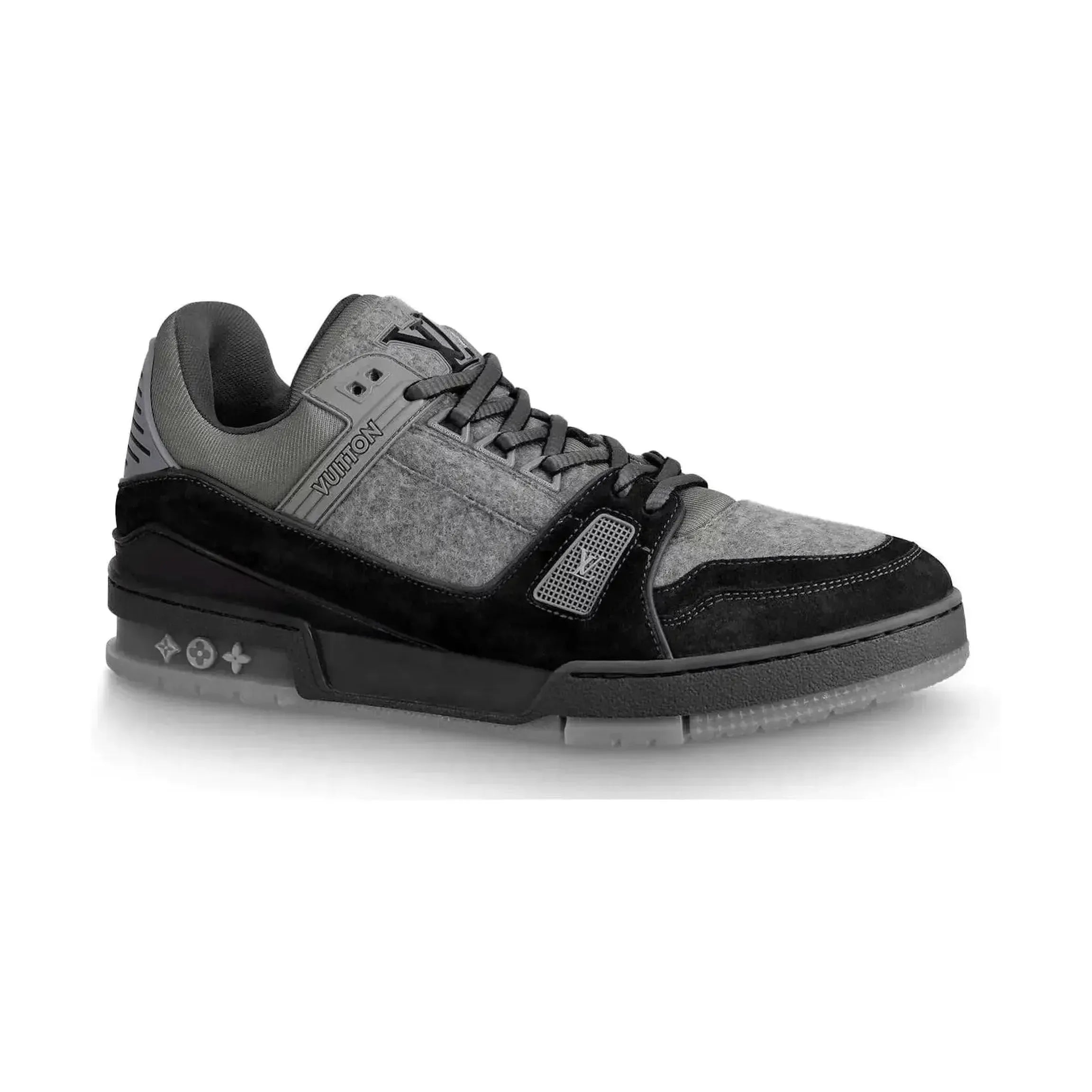 Louis Vuitton Trainer Grey Flannel Black