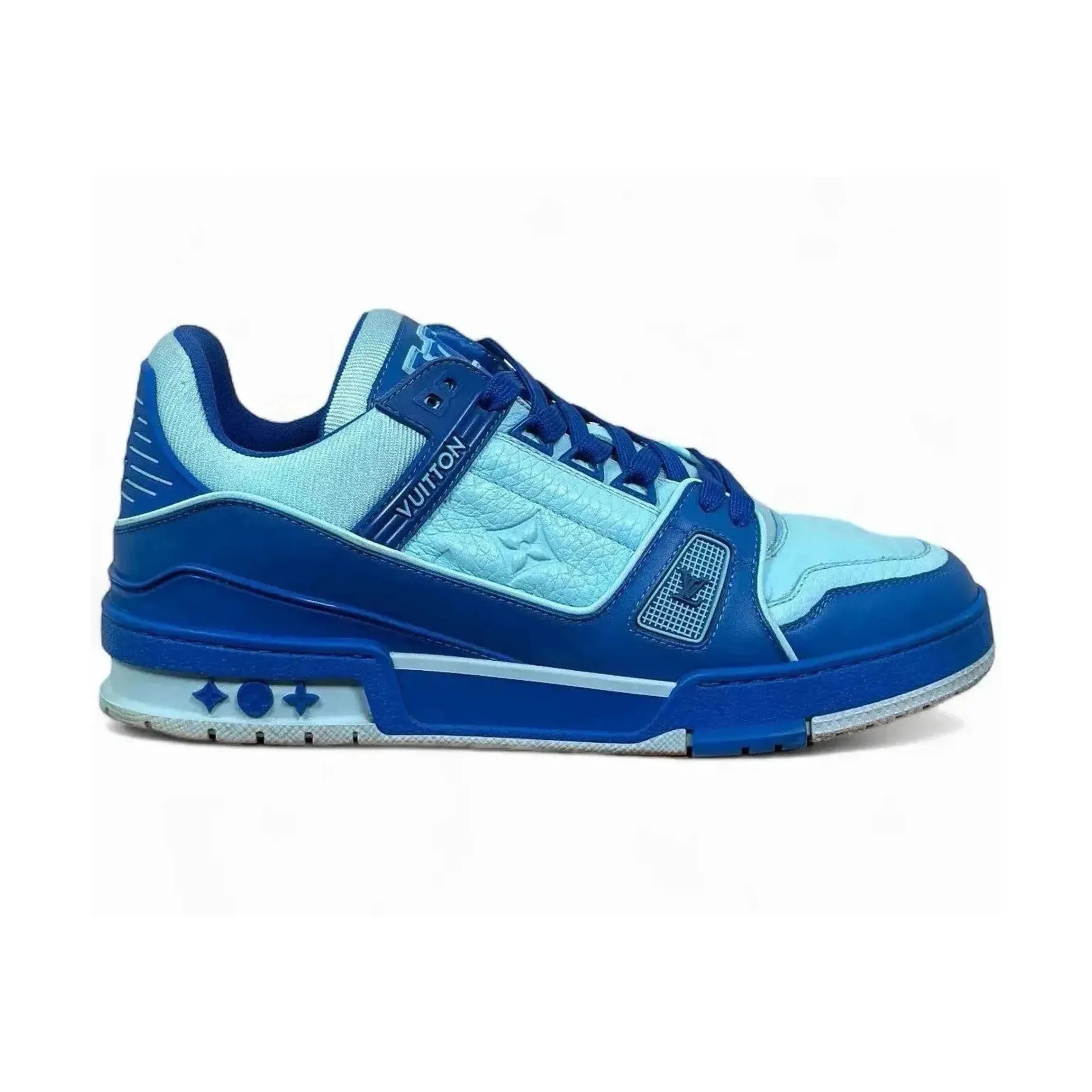 Louis Vuitton Trainer Sky Blue Teal Monogram