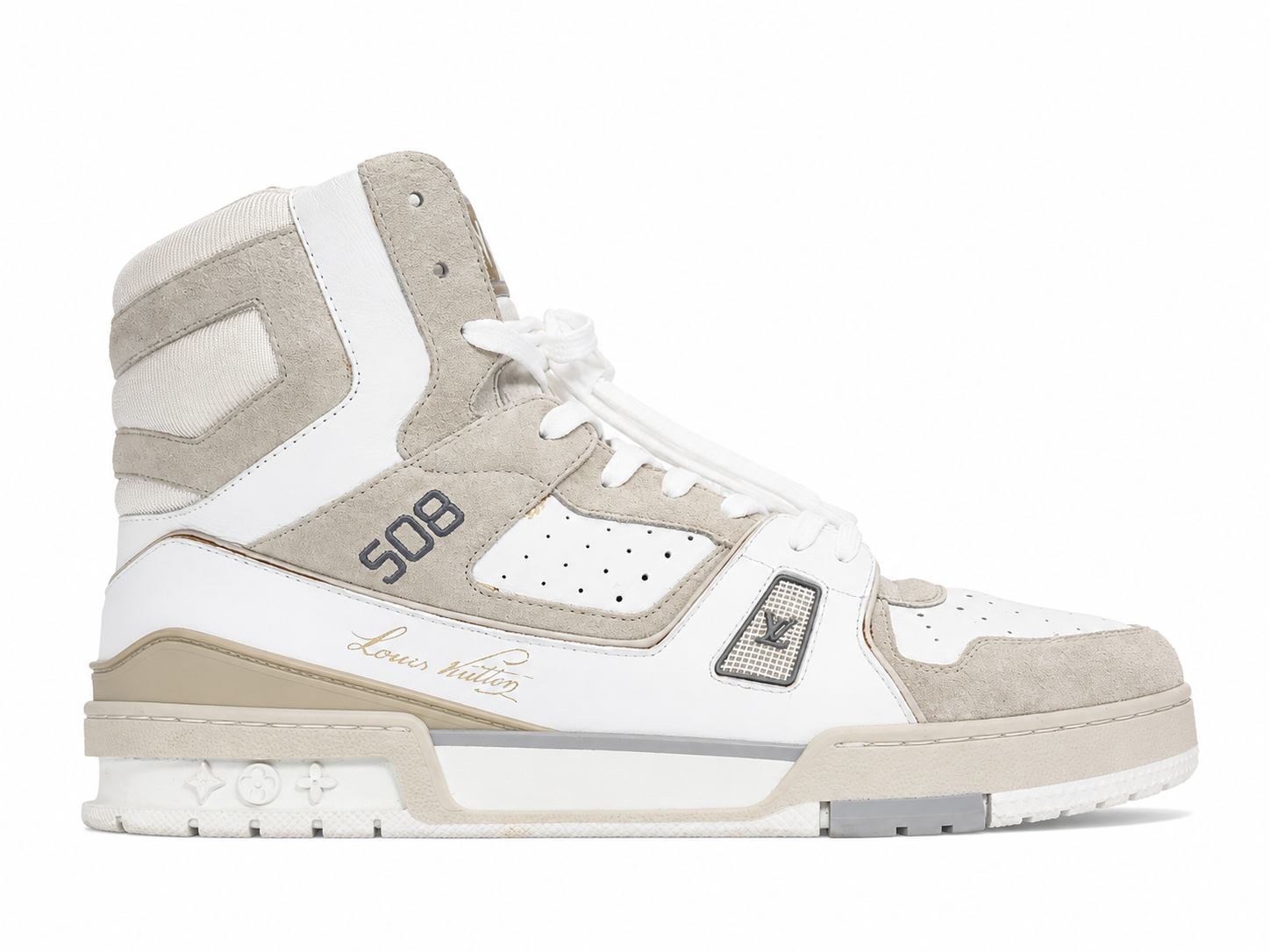 Louis Vuitton Trainer Sneaker White Iridescent