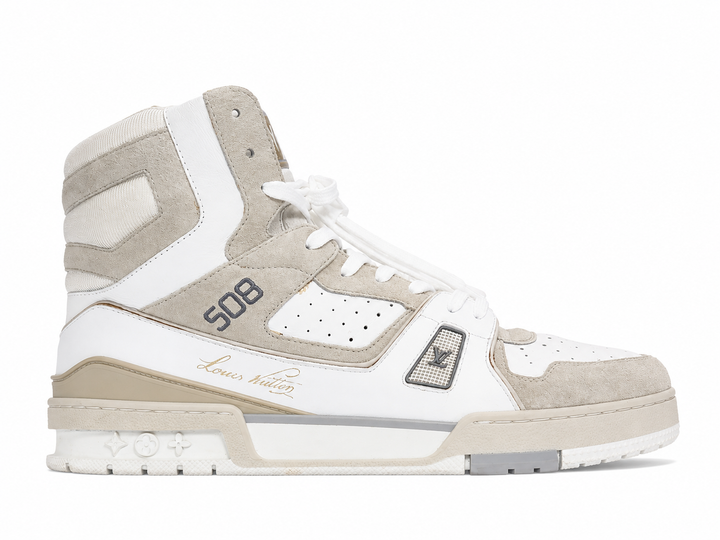 Louis Vuitton Trainer Sneaker White Iridescent