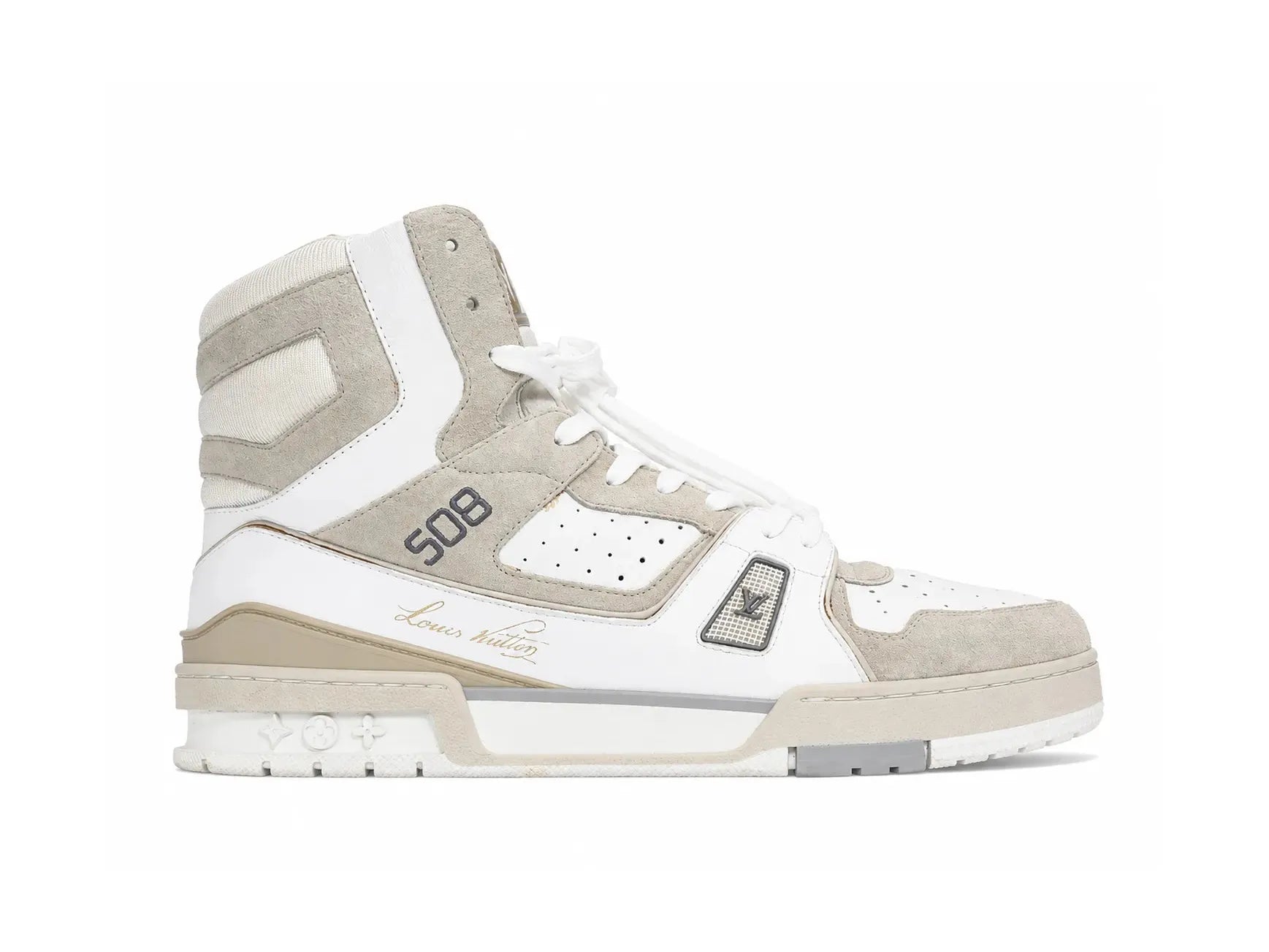 Louis Vuitton Trainer Sneaker White Iridescent