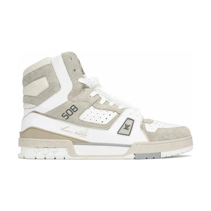 Louis Vuitton Trainer Sneaker White Iridescent