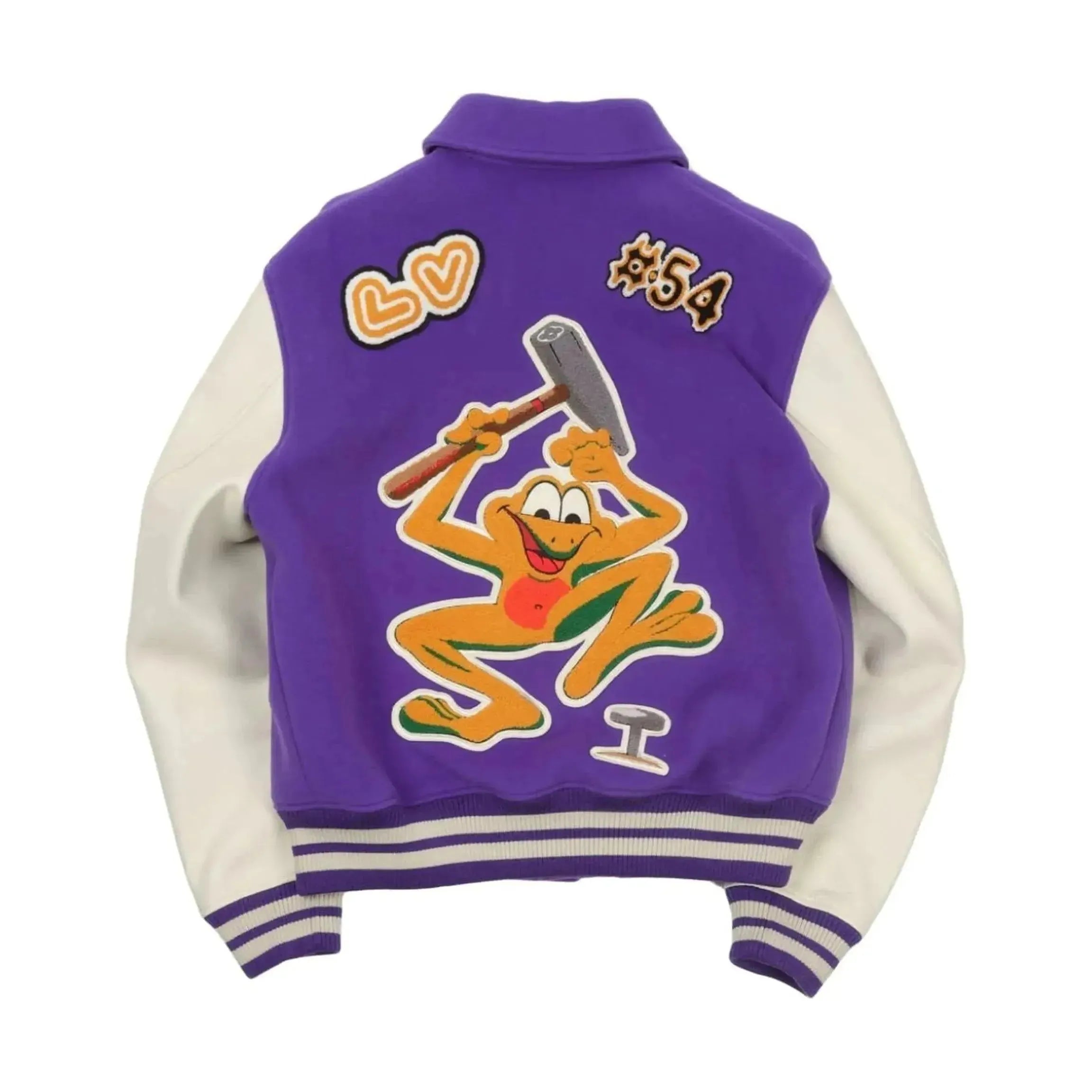 Louis Vuitton Virgil Abloh FW22 Runaway Varsity Jacket Purple