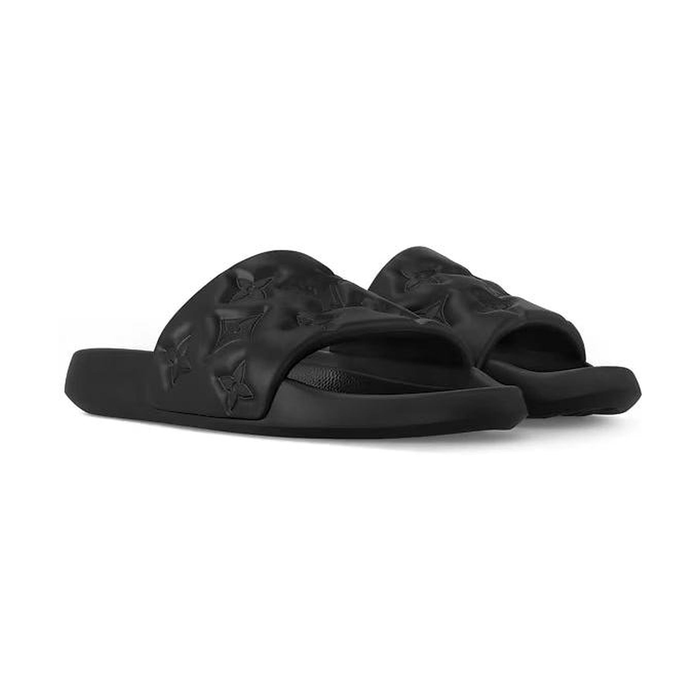 Louis Vuitton Waterfront Mule Monogram Embossed - Black
