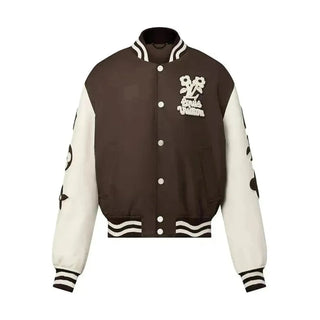 Louis Vuitton by Tyler The Creator Embroidered Varsity Jacket Brown