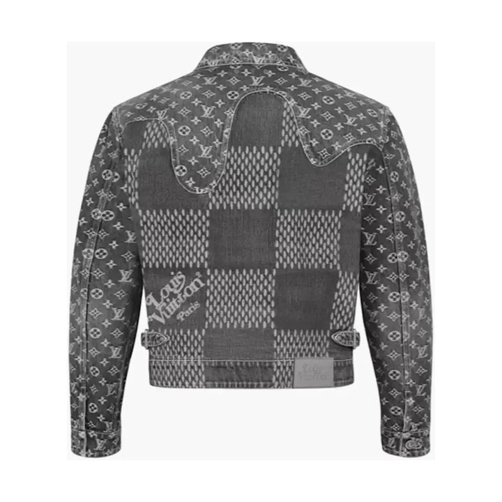Louis Vuitton x Nigo Giant Damier Waves MNGM Denim Jacket