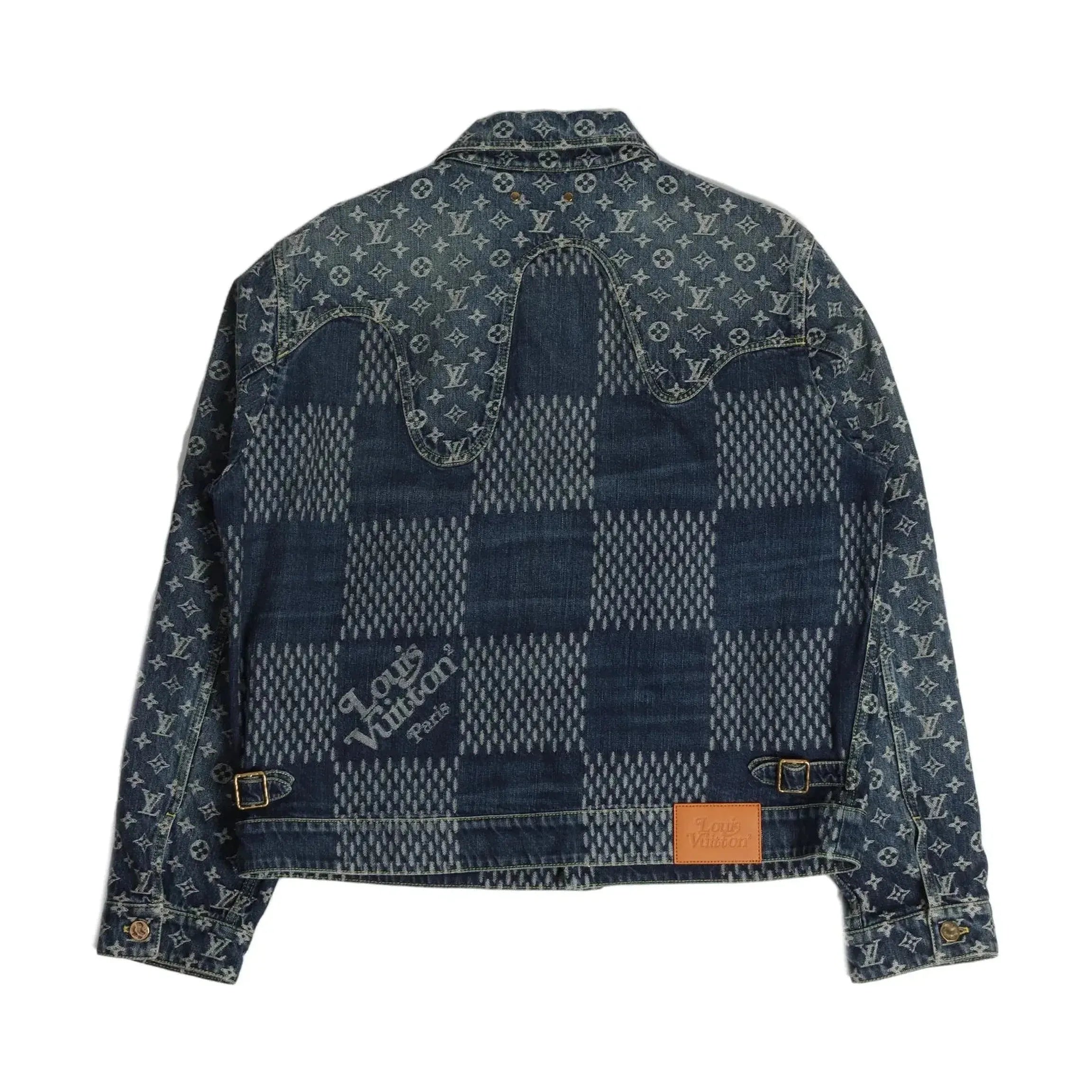 Louis Vuitton x Nigo Giant Damier Waves MNGM Denim Jacket