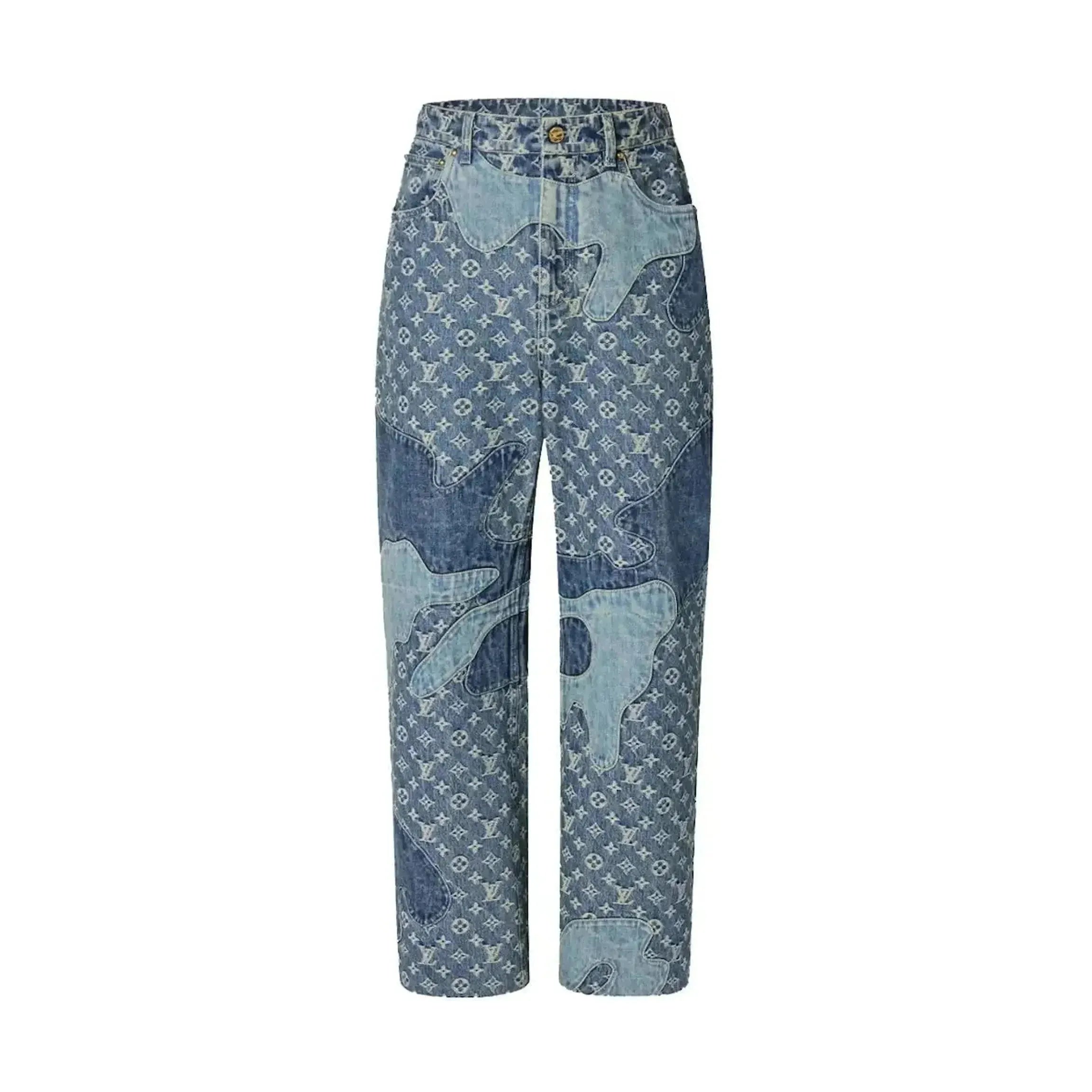 Louis Vuitton x Nigo Monogram Patchwork Denim Pants