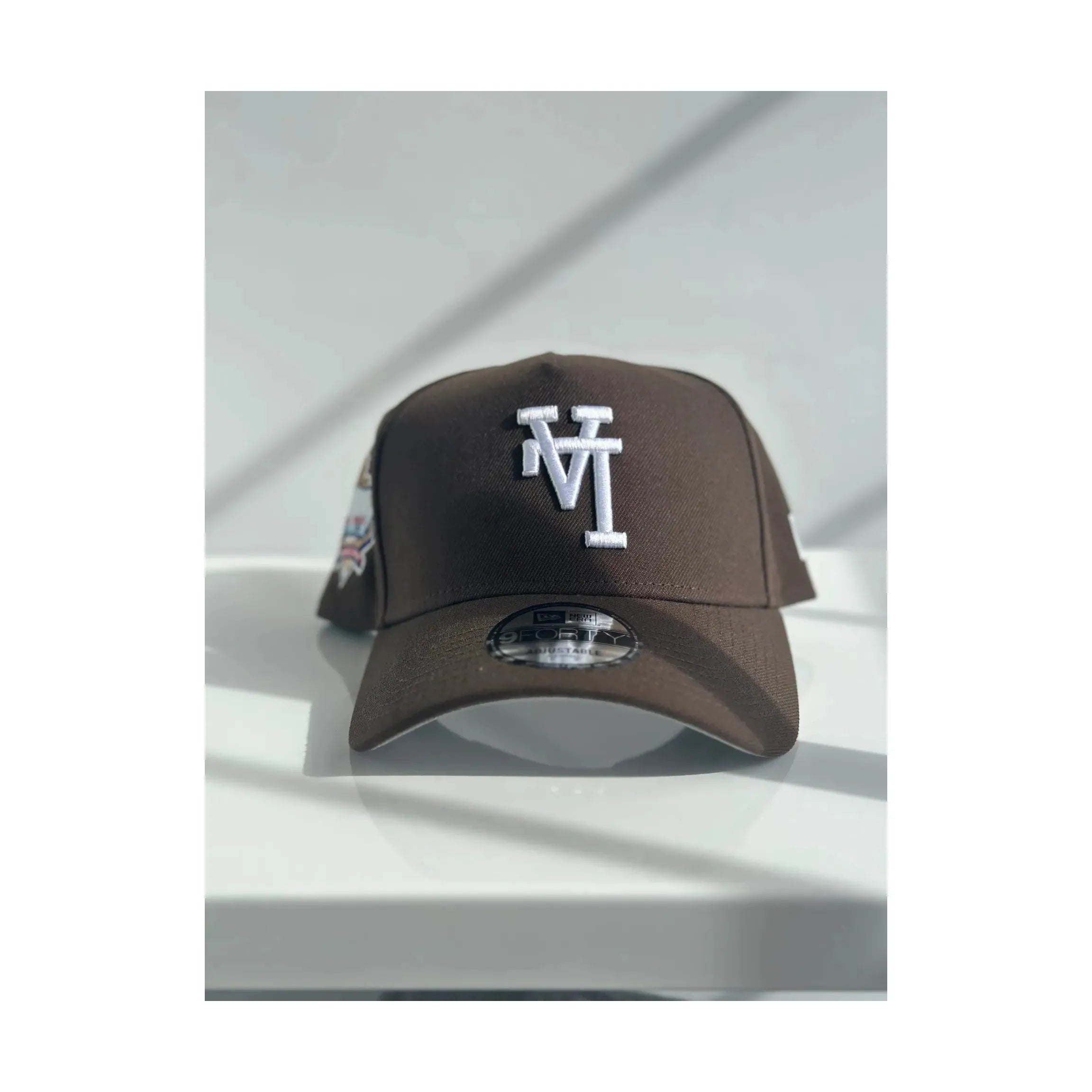 NEW ERA 9FORTY A-FRAME UPSIDE DOWN LA DODGERS "MOCHA" 40TH ANN DODGERS STADIUM