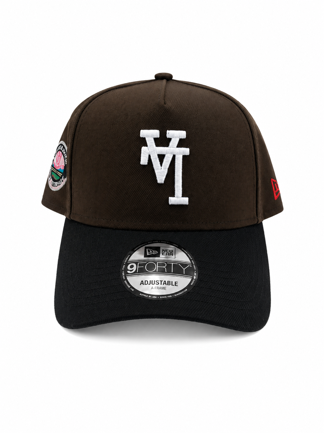 NEW ERA 9FORTY A-FRAME UPSIDE DOWN LA DODGERS "MOCHA" 50TH ANN DODGERS STADIUM