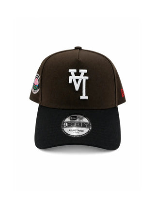 NEW ERA 9FORTY A-FRAME UPSIDE DOWN LA DODGERS "MOCHA" 50TH ANN DODGERS STADIUM