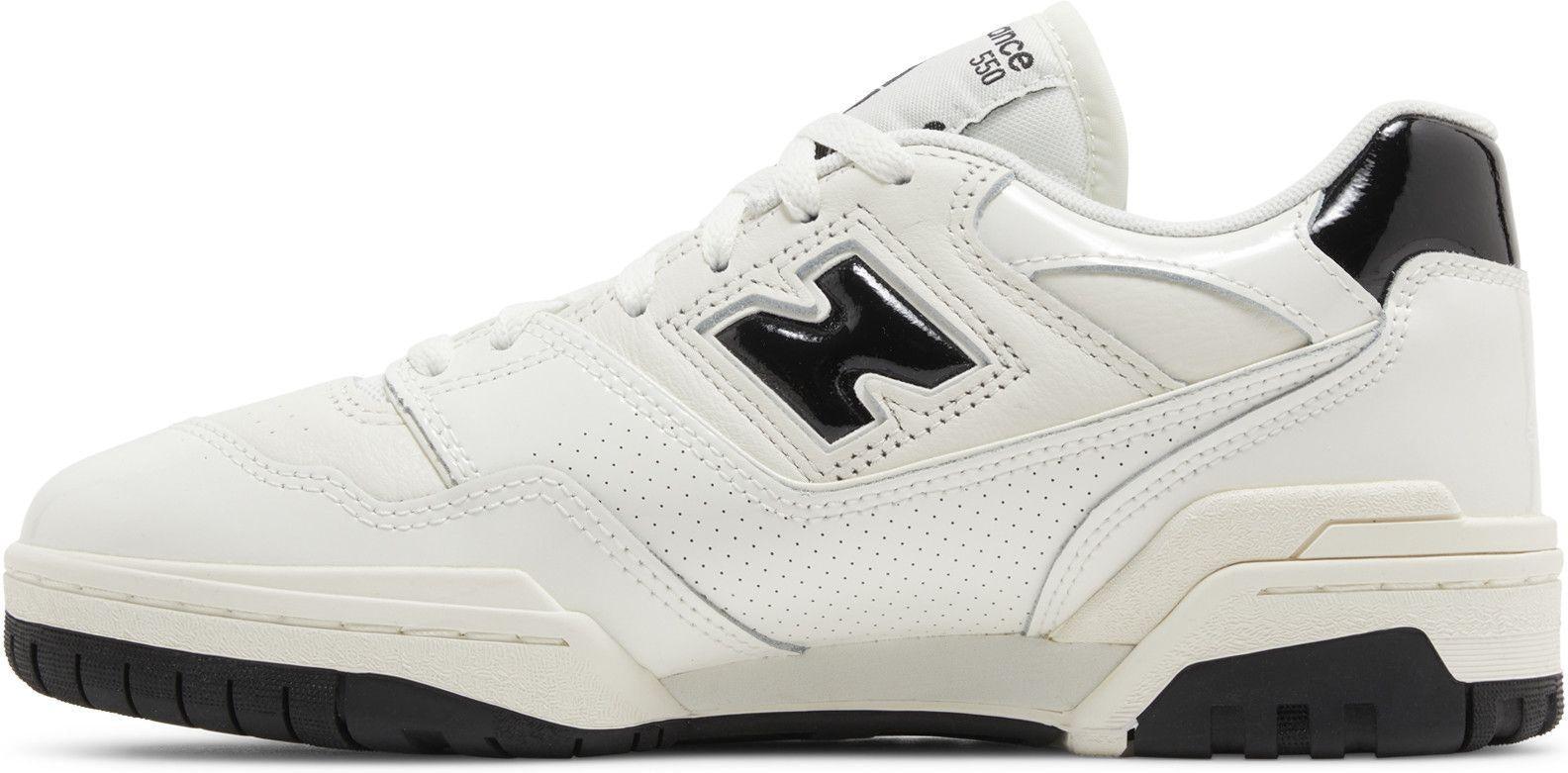 New Balance 550 Sea Salt Black Patent