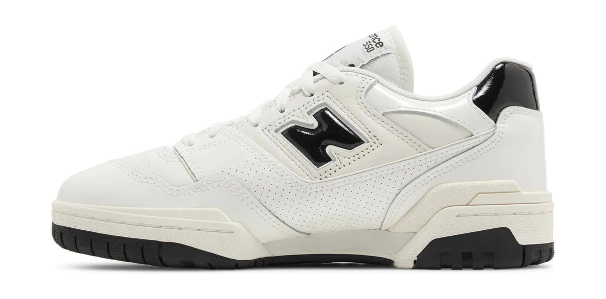 New Balance 550 Sea Salt Black Patent