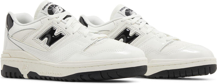 New Balance 550 Sea Salt Black Patent