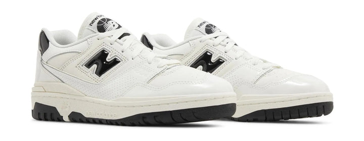 New Balance 550 Sea Salt Black Patent