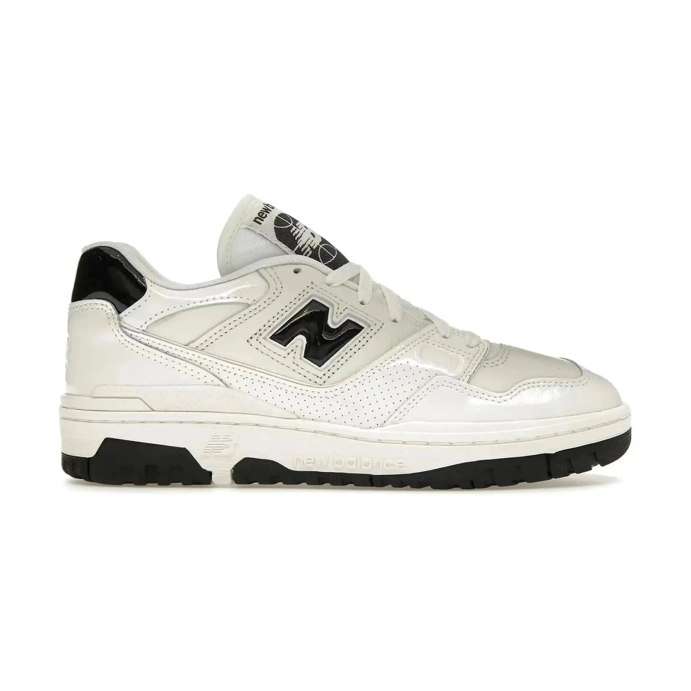 New Balance 550 Sea Salt Black Patent