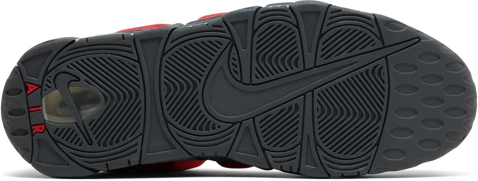 Nike Air More Uptempo Low Dark Grey Light Crimson