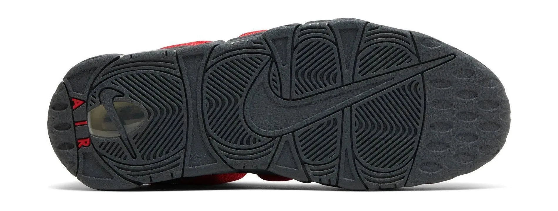 Nike Air More Uptempo Low Dark Grey Light Crimson