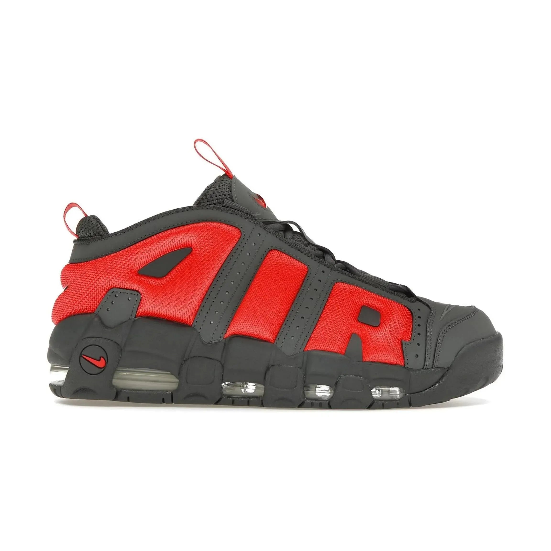 Nike Air More Uptempo Low Dark Grey Light Crimson