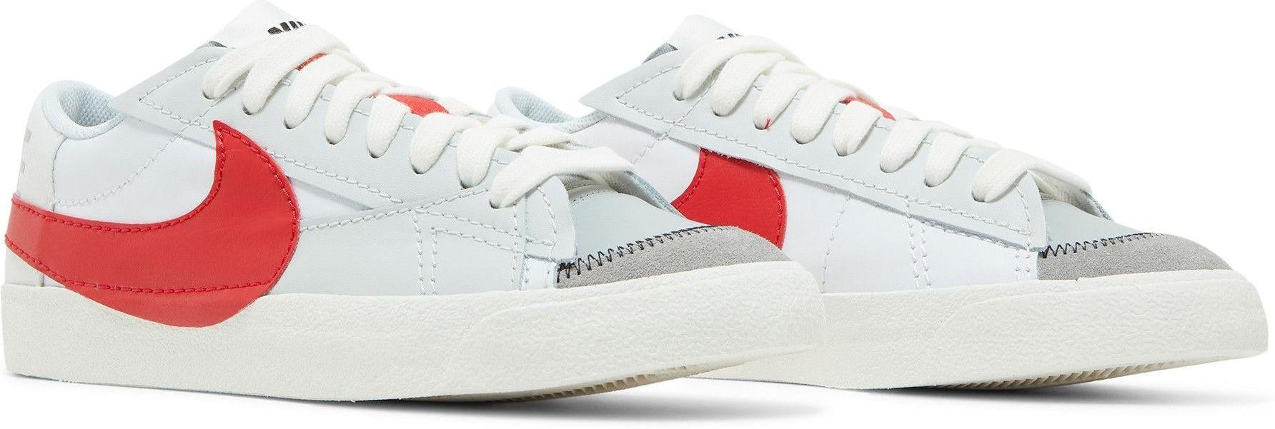 Nike Blazer Low 77 Jumbo White Photon Dust Light Smoke Grey University Red