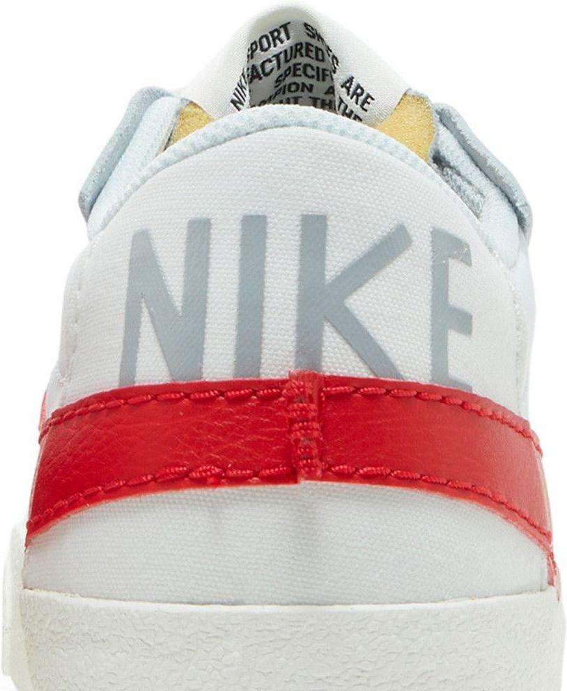 Nike Blazer Low 77 Jumbo White Photon Dust Light Smoke Grey University Red