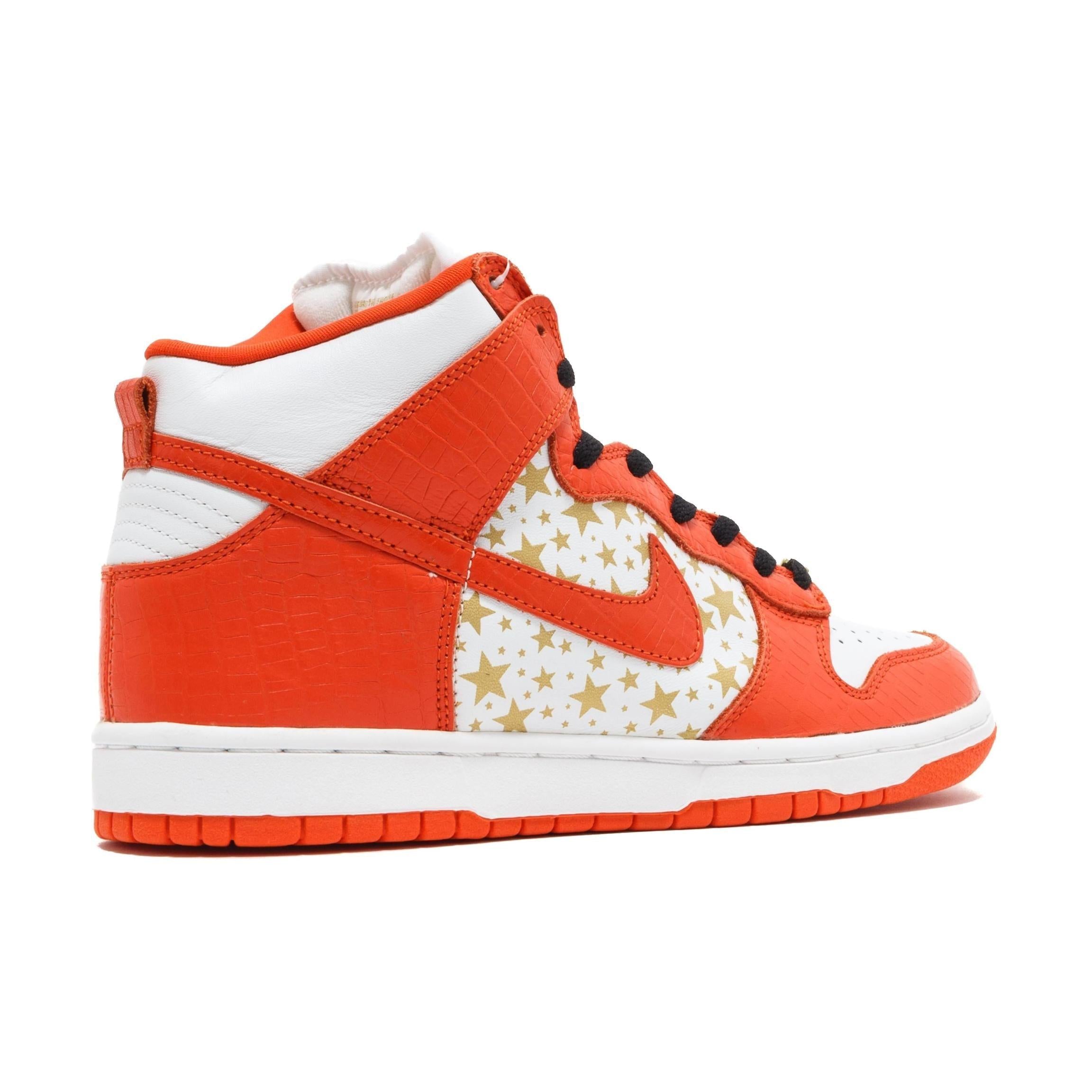 Nike Dunk High Pro SB Supreme Orange Stars