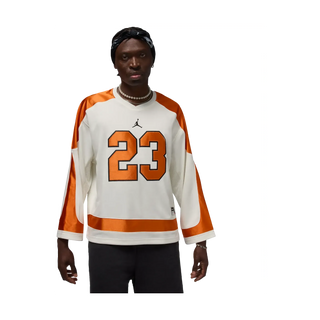 Nike Jordan Brooklyn Collegiate Hockey Jersey Sail/Orange