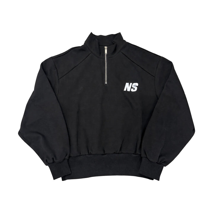 North Star Black Half Zip Sweatshirt
