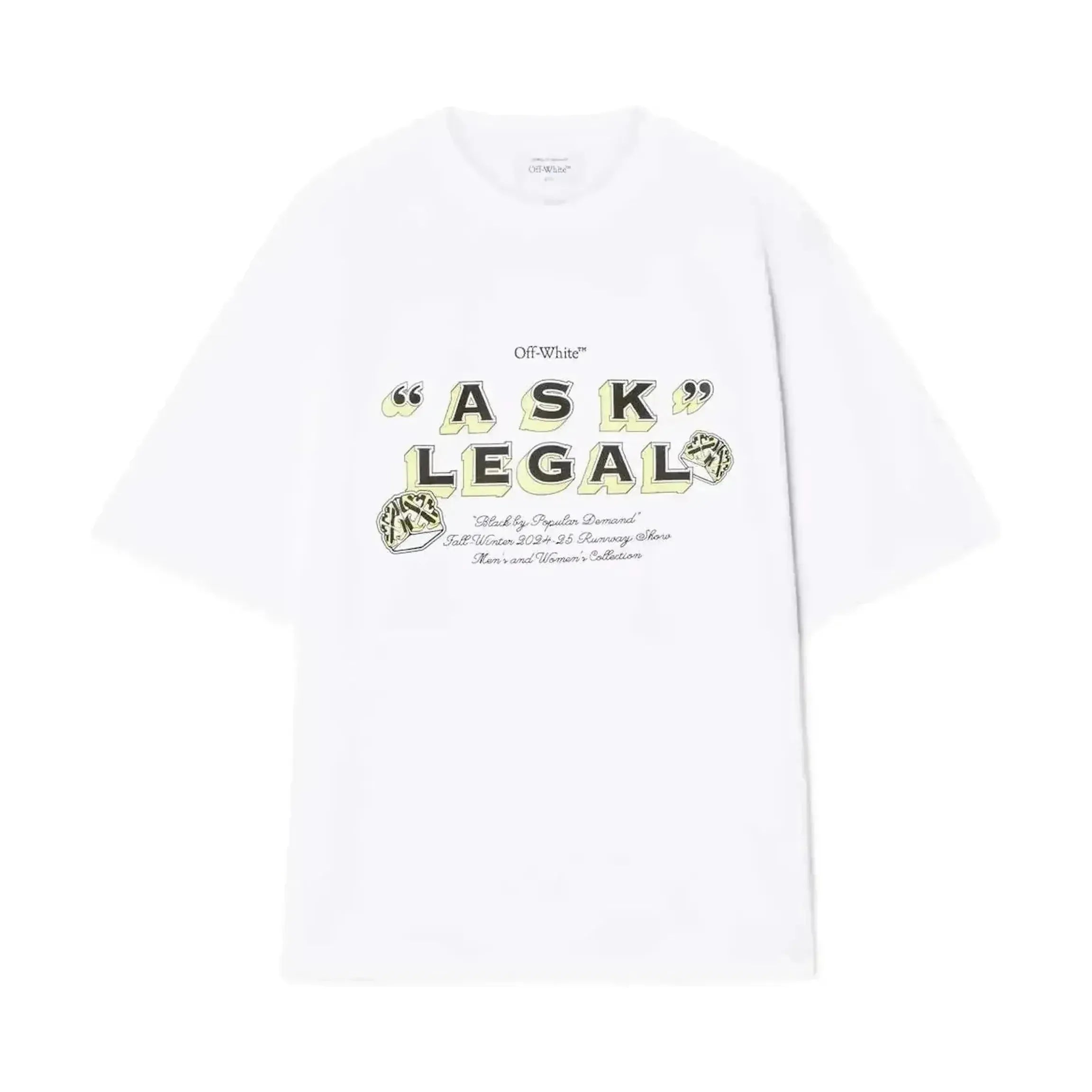 OFF-WHITE “Ask Legal” Show Tee White