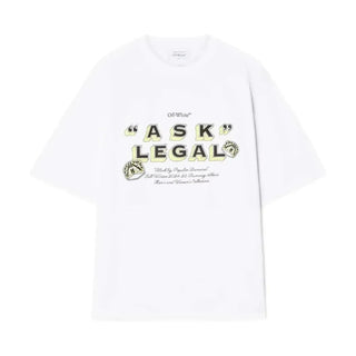 OFF-WHITE “Ask Legal” Show Tee White