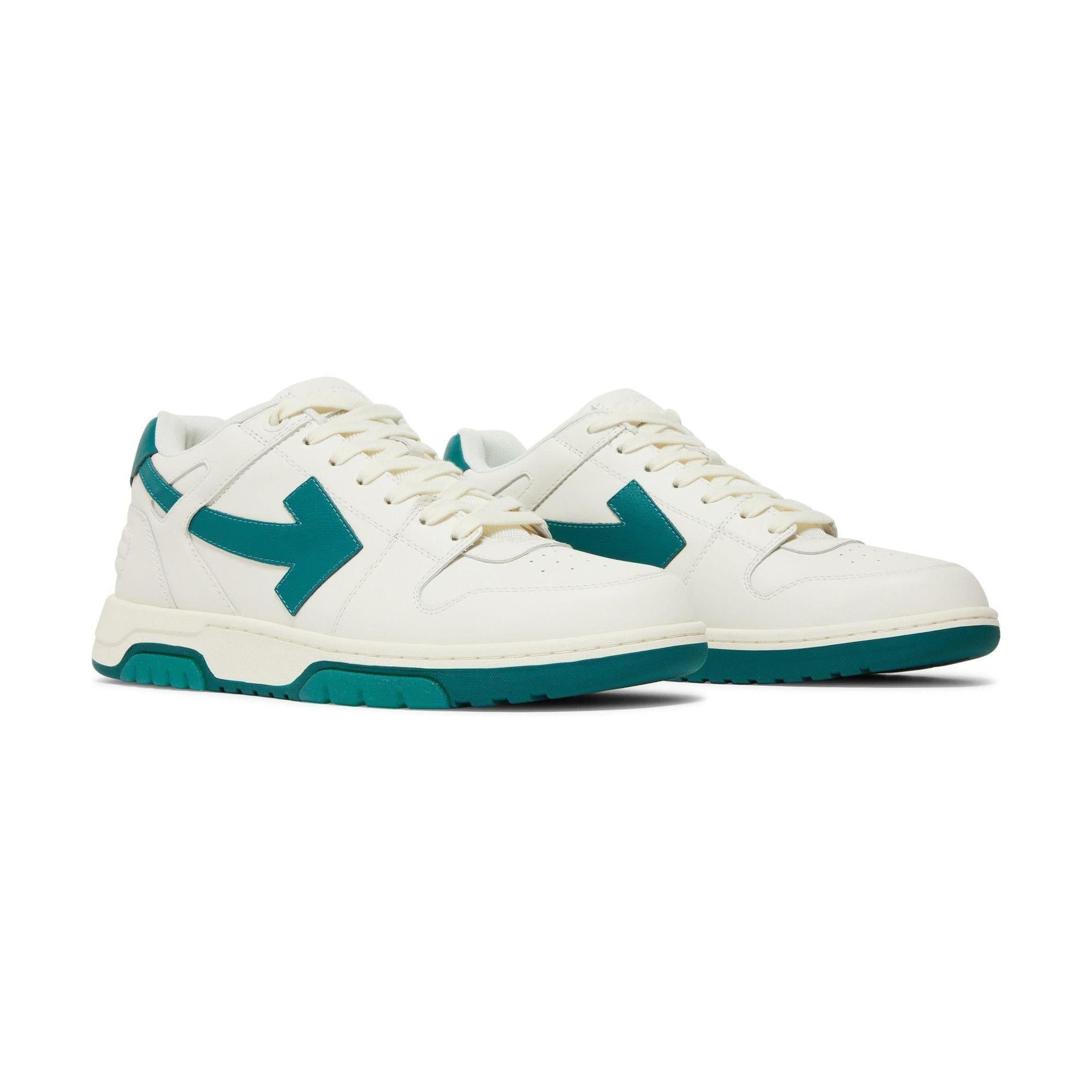 OFF-WHITE Out of Office OOO Low Tops White Green (FW22)