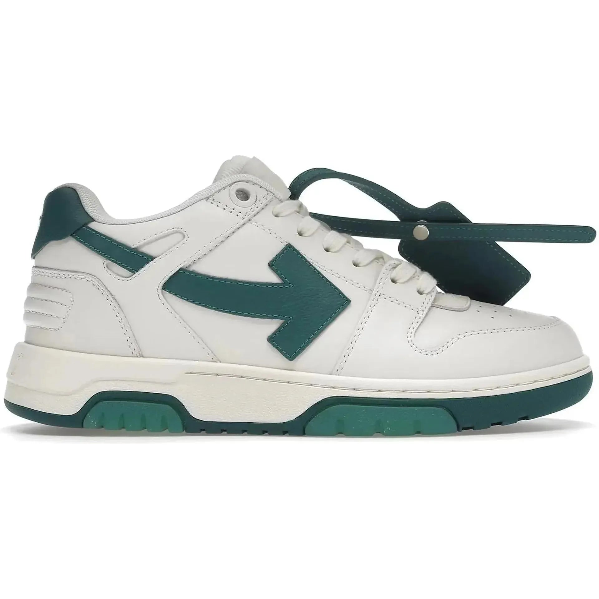 OFF-WHITE Out of Office OOO Low Tops White Green (FW22)