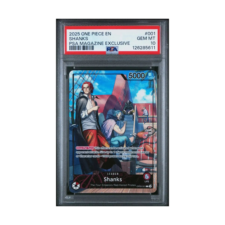 ONE PIECE PSA 10 Shanks (2025 PSA Magazine Promo)