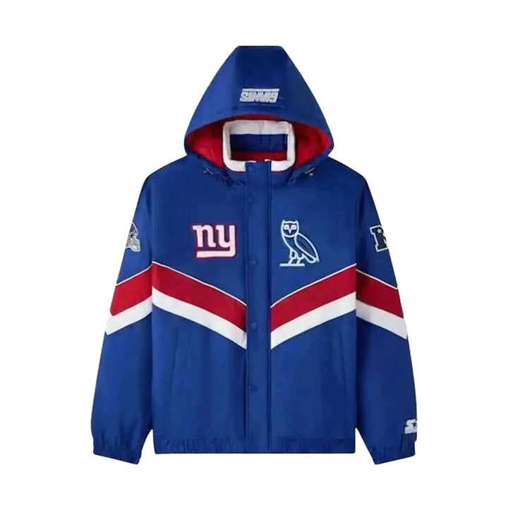 October’s very own - NY giant blue puffer jacket