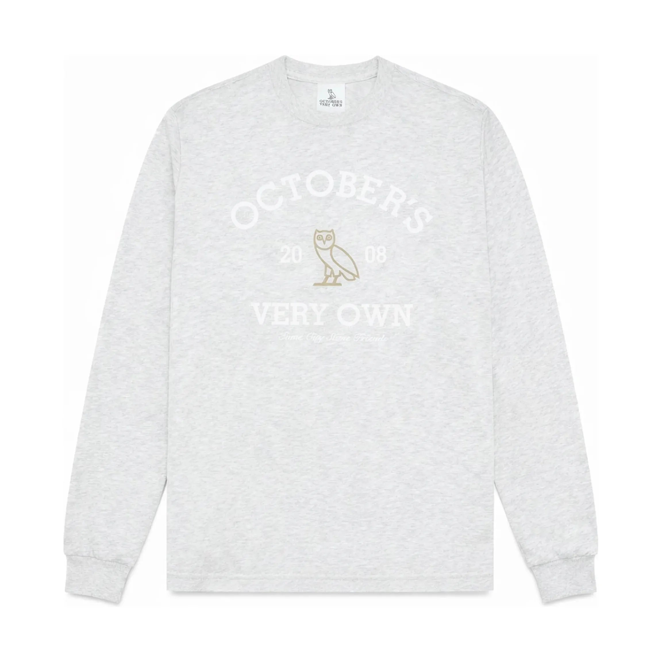 October’s very own - Pearl Grey Collegiate Long sleeve shirt