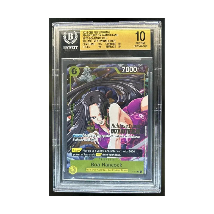 One Piece BGS 10 Boa Hancock Pre Release Event Winner