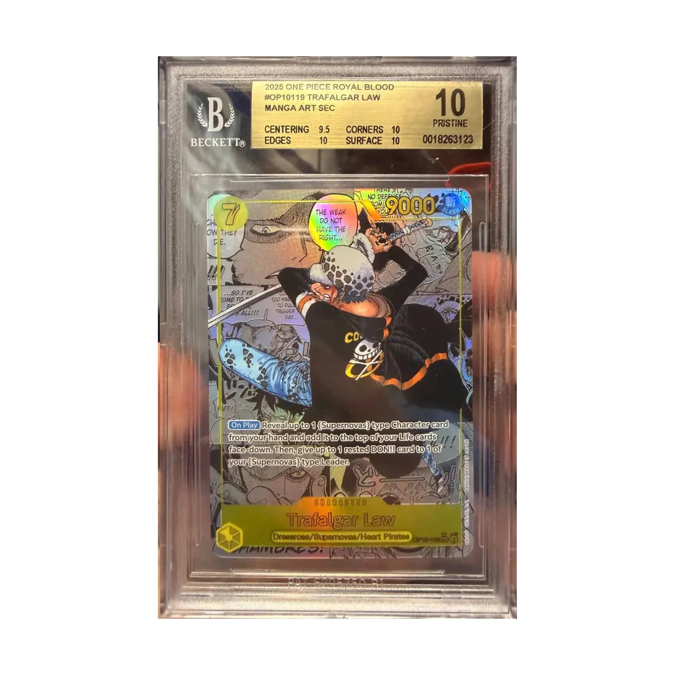One Piece BGS 10 TRAFALGAR LAW MANGA ROYAL BLOOD