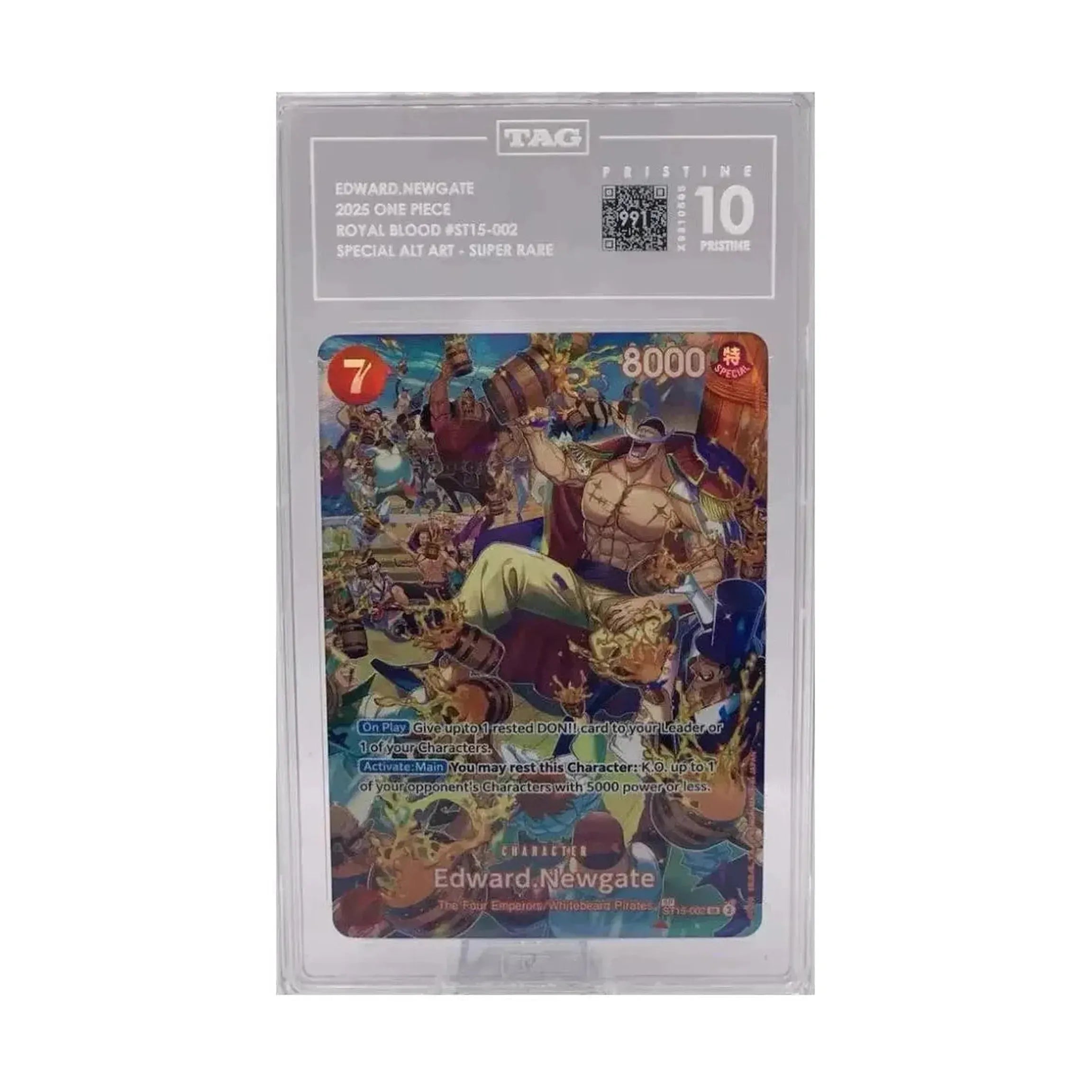 One Piece TAG 10 Edward Newgate OP-10 Royal Blood
