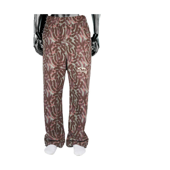 Pierre Bassene Classic Joggers City Camo Burgundy