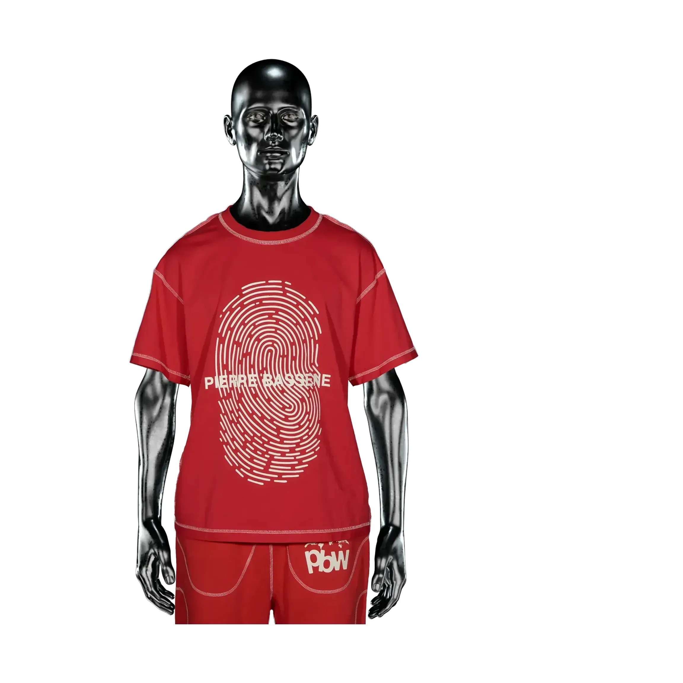 Pierre Bassene Fingerprint T-shirt - Red