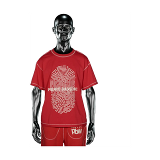 Pierre Bassene Fingerprint T-shirt - Red