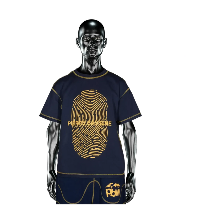 Pierre Bassene UNI℗ Fingerprint T-shirt - Navy