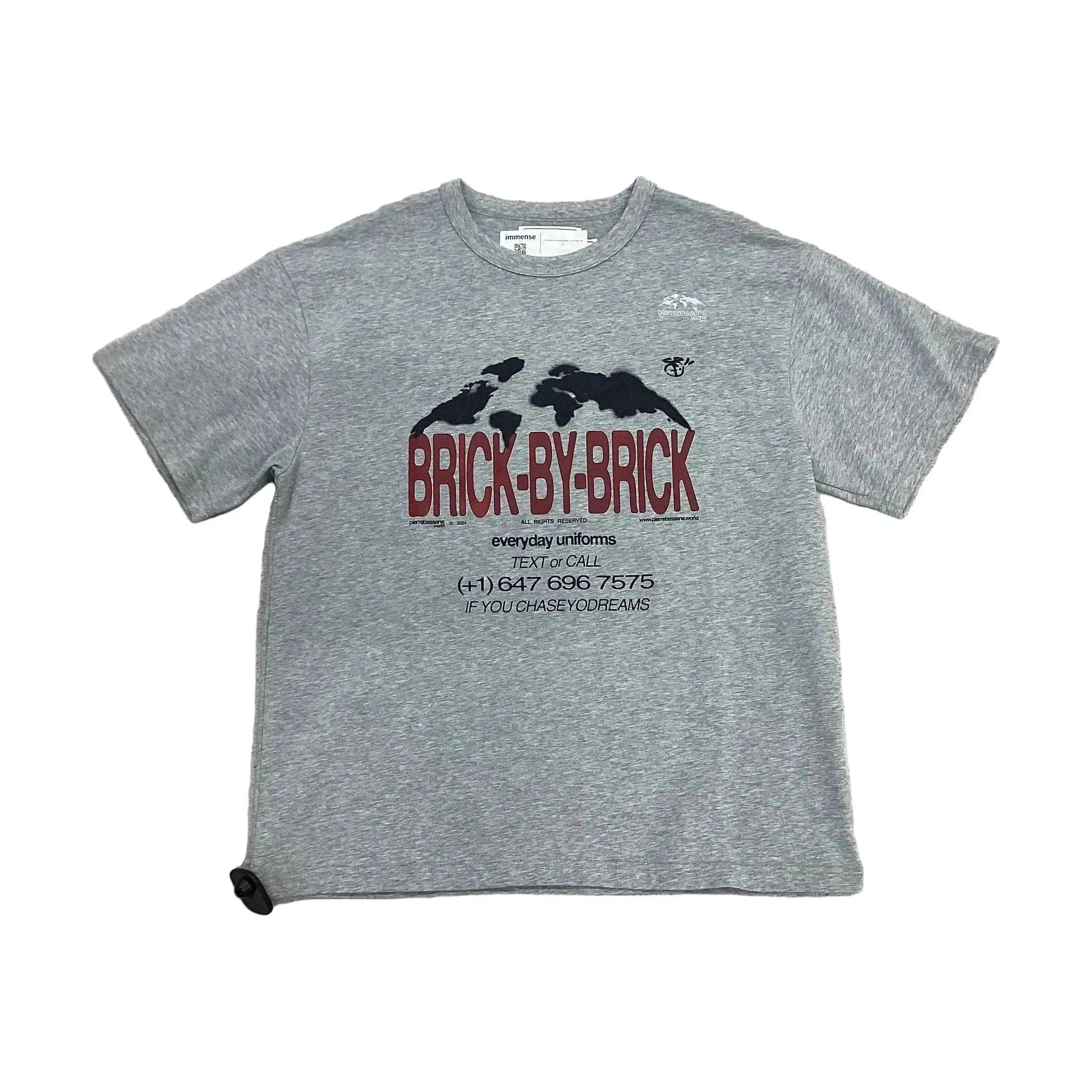 Pierre Bassene World Brick℗ Hotline T-shirt Heather Grey