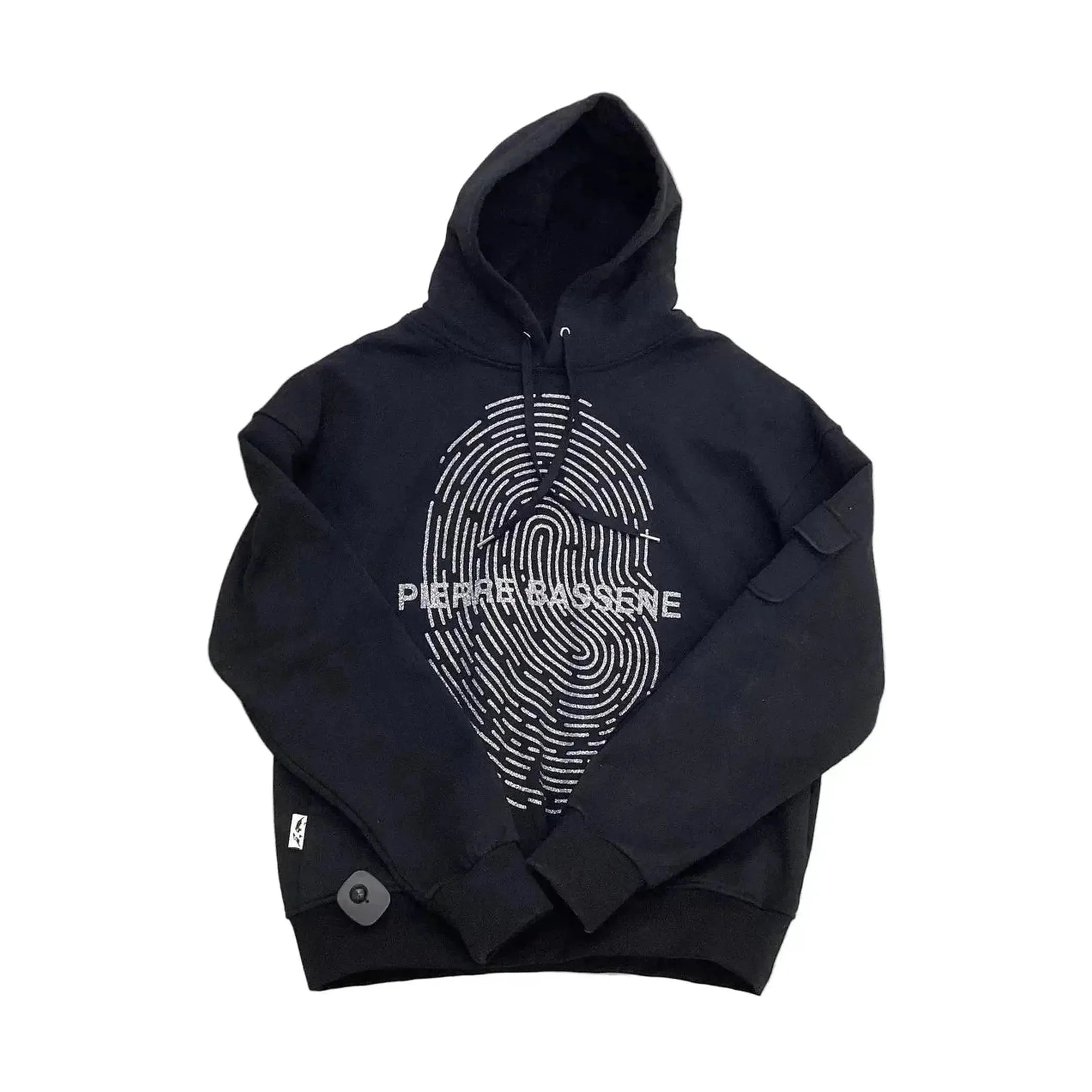 Pierre Bassene World GLITTA Fingerprint Hoodie℗ Black