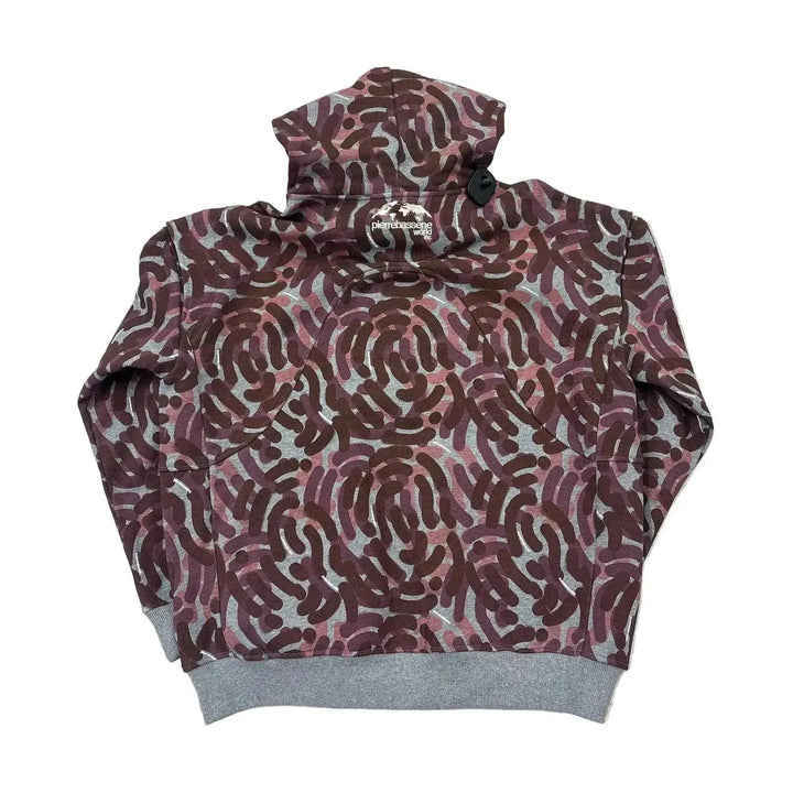 Pierre Bassene World Signature Zip Concrete Camo℗ Burgundy