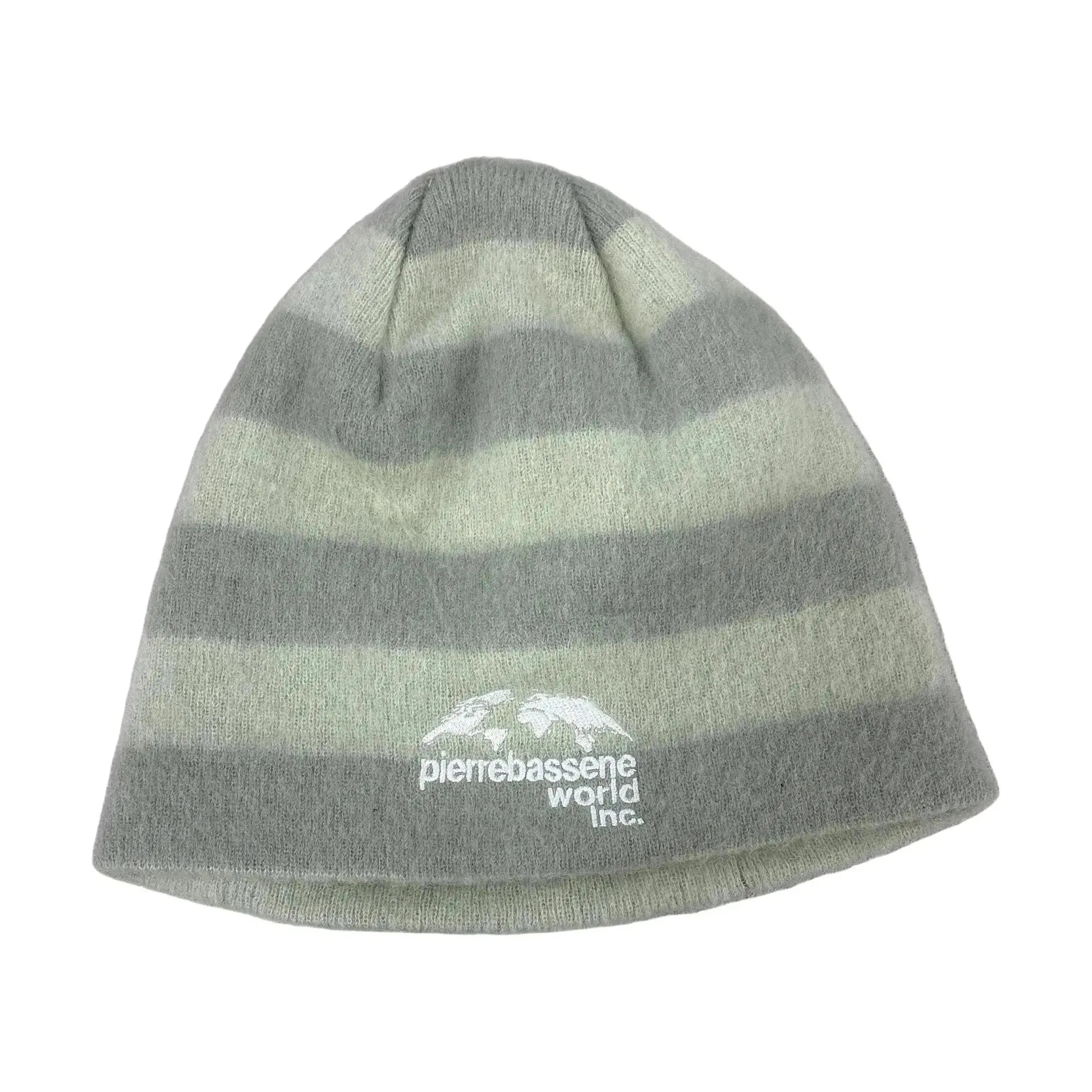 Pierre Bassene World Stripped Mohair Beanies℗ Sage