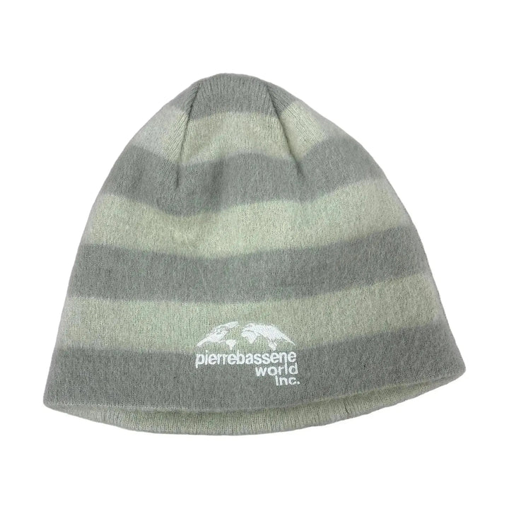 Pierre Bassene World Stripped Mohair Beanies℗ Sage