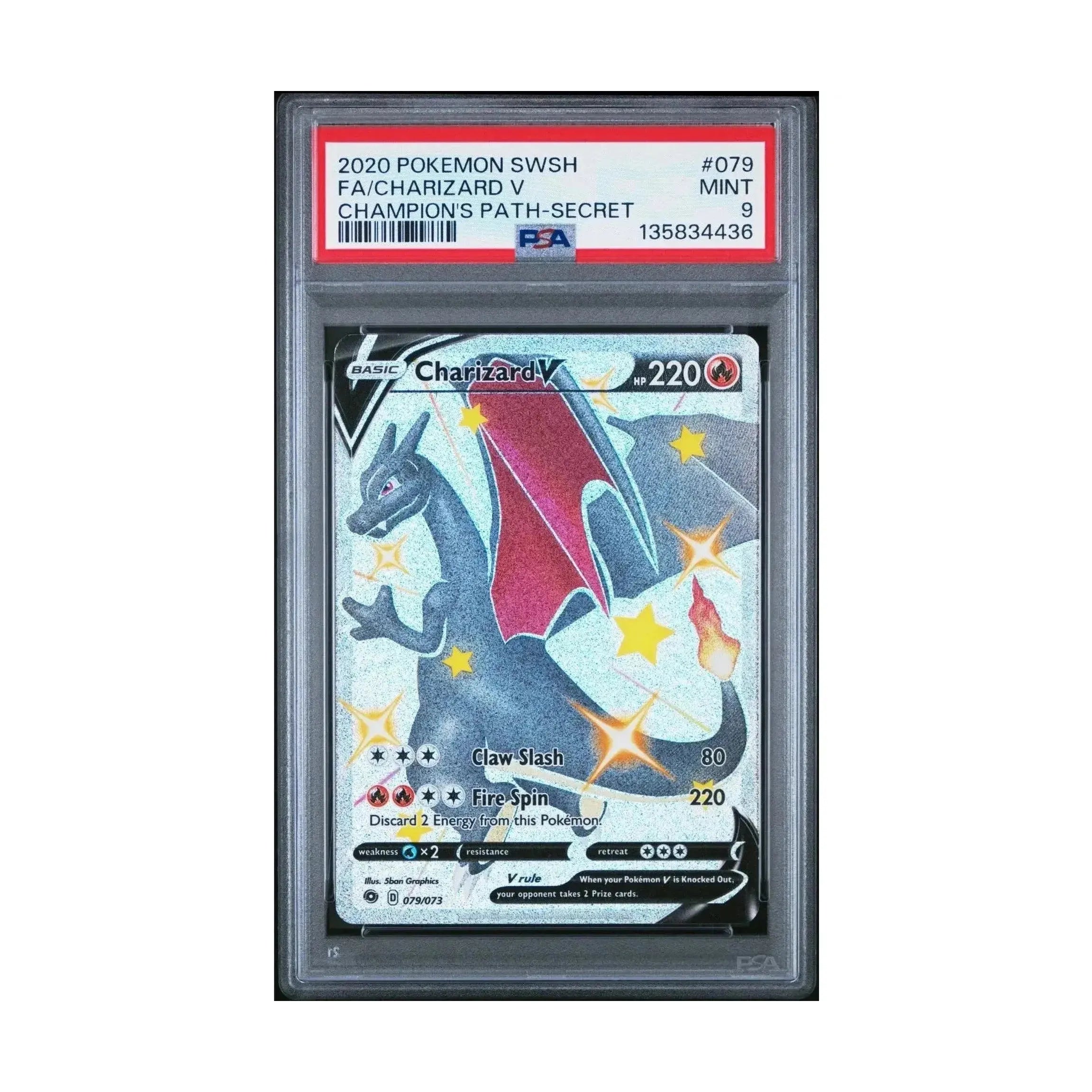 Pokemon 202 CharizardV Champion's Path Secret