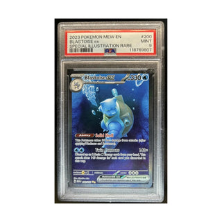 Pokemon 2023 SV 151 Blastoise ex Special Illustration Rare #200/165 PSA 9