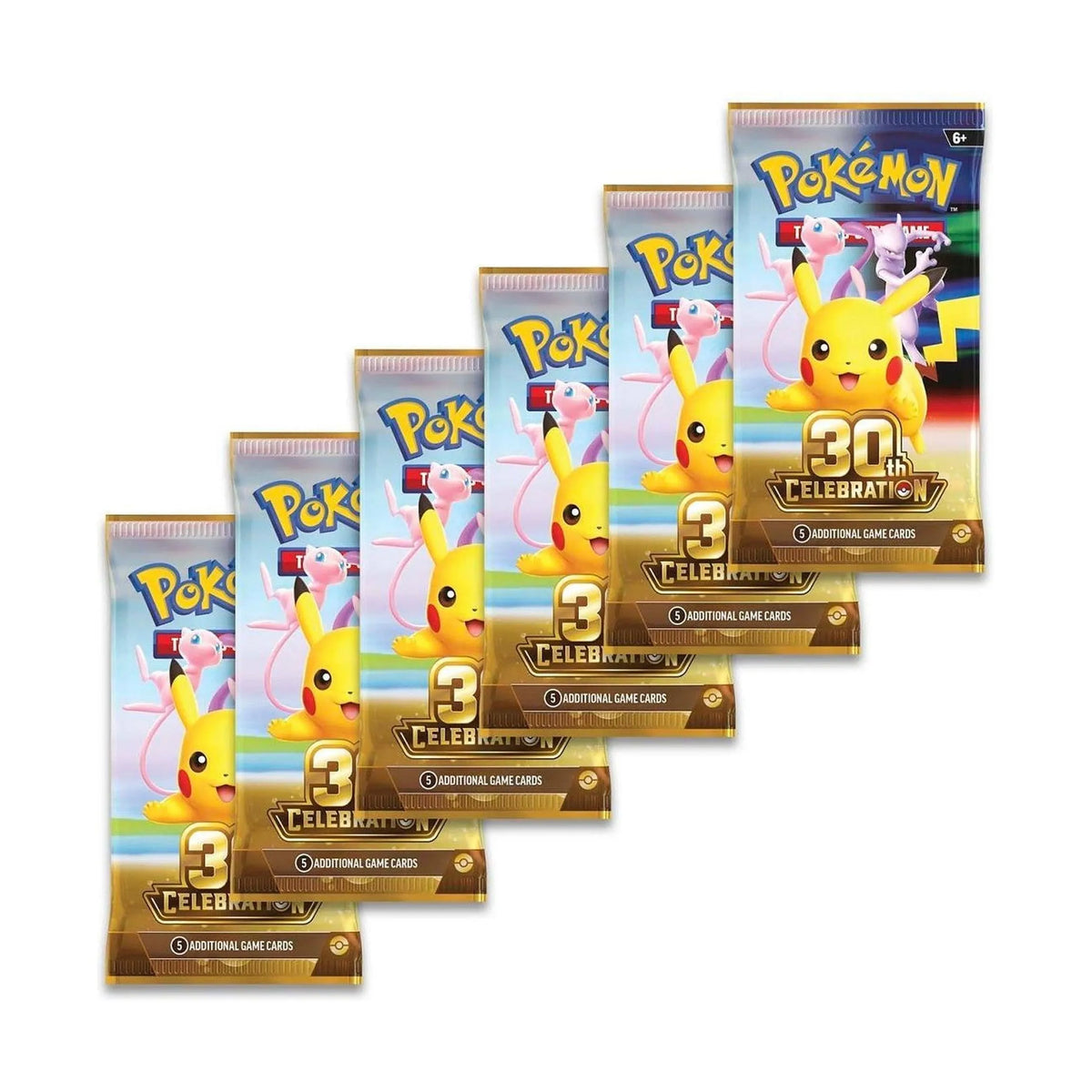 Pokémon TCG: 30th Celebration Booster Bundle (6 Packs)